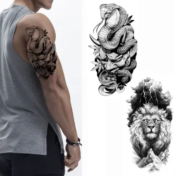 Effortless Lion Tattoo Sticker DIY  TeMaRo