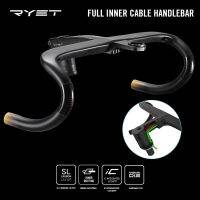RYET Ergo Ace มือจับจักรยานถนนสายเคเบิลภายในเต็มรูปแบบ T800คาร์บอนมือจับแบบบูรณาการ Di2กับผู้ถือคอมพิวเตอร์จักรยาน