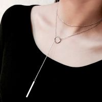 【cc】☒✥  Hot Selling 925 Sterling Jewelry Strip Chain Necklace Pendants Fashion