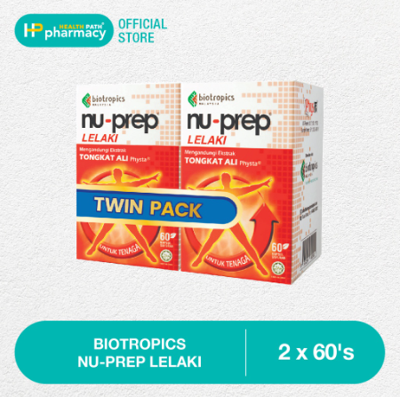 BIOTROPICS NU-PREP LELAKI 2X60'S | Lazada