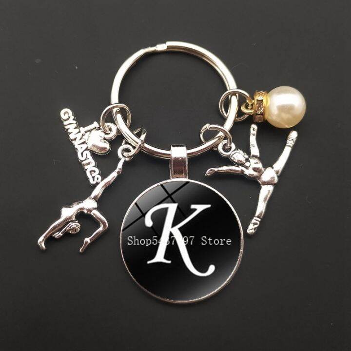 letter-glass-keychain-sports-keychain-gymnastics-keychain-car-bag-pendant-best-friend-gift-i-love-gymnastics-keychain-key-chains