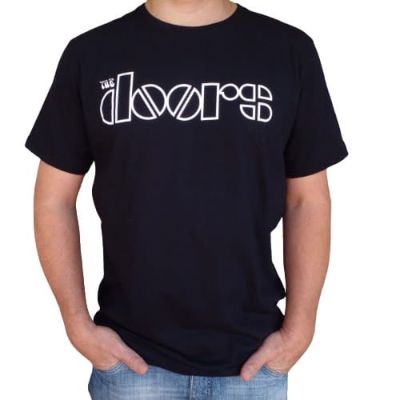 New Fashion T-Shirt The Doors Rock Band Logo 100% Cotton Bomber 2023