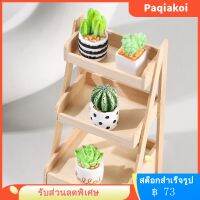 Paqiakoi 8pcs ไม้กระถางขนาดเล็ก faux succent plants mini พืช cactus fake bonsai สไตล์ผสม