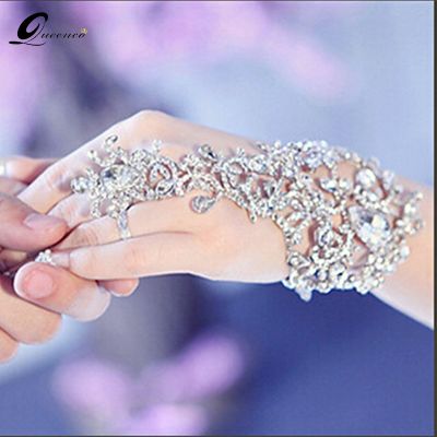 ✉☎ Bridal Bracelets Wedding Accessories Hand Chains Bracelet Women Rhinestone Jewelry Bridemaid Bracelets amp; Bangles
