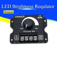 ✹☈ DC 12V 24V LED Dimmer Switch 30A 360W Voltage Regulator Adjustable Controller For LED Strip Light Lamp LED Dimming Dimmers
