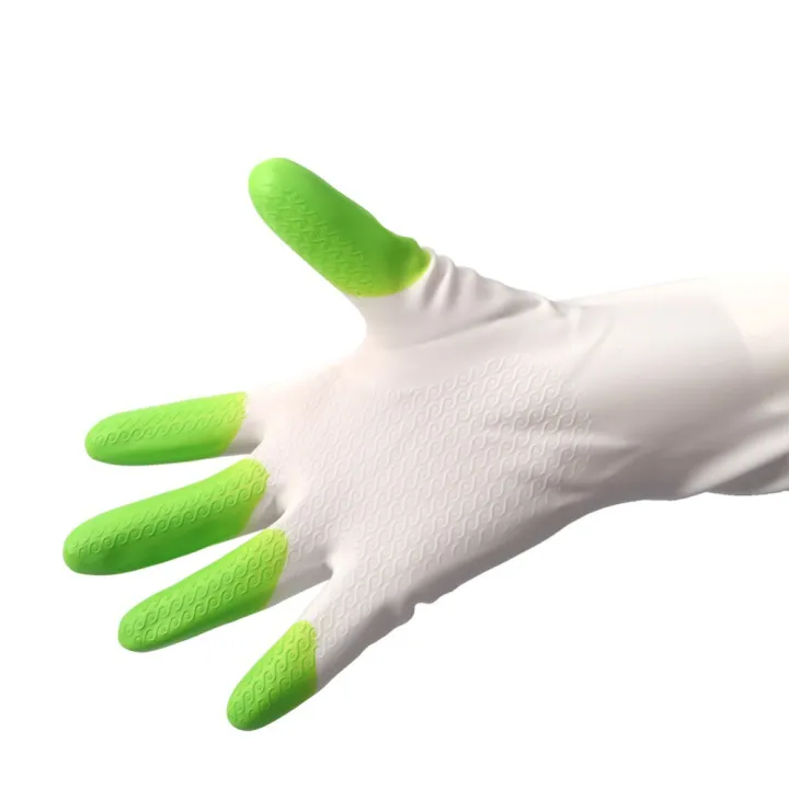 1Pair Rubber Gardening Gloves Garden Planting Digging Cleaning