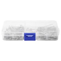 175Pc SPLIT PINS Cotter Fixings Set Assorted Sizes Zinc Plated Steel Hard Case