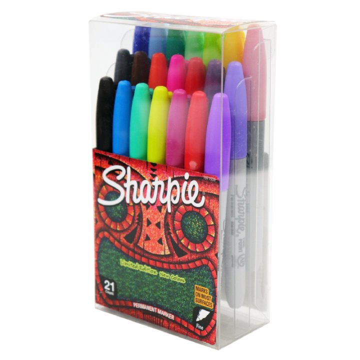 Sharpie ชาร์ปี้ ไฟน์ หัว 1.0 มม มี 21 สี ปากกามาร์คเกอร์ชนิดเขียนติดถาวรทนทาน (489515192638)