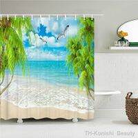 【hot】⊙┅✉  Sea Beach Shower Curtain Print Scenery Landscape Polyester