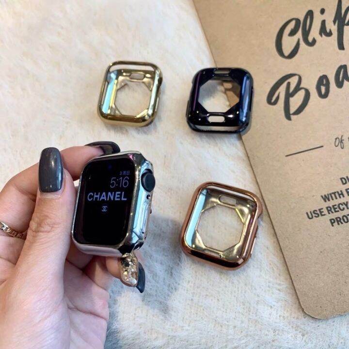 เคสtpuซิลิโคนกันรอยหน้าจอ-สําหรับ-watch-44-มม-40-มม-iwatch-series-6-se-5-4-3