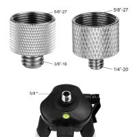 EL TRONICS อลูมิเนียมอัลลอยด์ สำหรับเมาท์ไมโครโฟน 5/8 and#39;and#39; ถึง 3/8 and#39;and#39; ระดับเลเซอร์เกลียว 5/8and#39;and#39; ถึง 1/4andquot; อะแดปเตอร์เกลียวไมค์ อะแดปเตอร์ขาตั้งกล้องไมโครโฟน ตัวแปลงไมค์ สกรูวัดระยะ