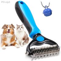 Animal Hair Remover Brush Pet Comb 2 Sided Professional Grooming Comb for Long Hair Curly Dog Cat Remove Tangles Dog Accessories