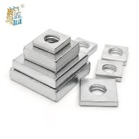 20/ 40pcs/lot Square Nut M3 M4 M5 M6 Carbon Steel Galvanized Zinc Plated Thin Quadrangle Block Compatible with Prusa MK3 DIN562 Nails  Screws Fastener