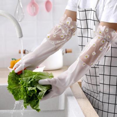 1 pair gloves kitchen silicone cleaning gloves Multifunction Magic Dish Washing Glove for Household Scrubber Rubber Clean Tool Safety Gloves