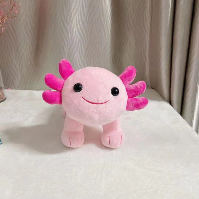 25cm 60cm Cute Stand Axolotl Stuffed Animal Plush Toy Pink Axolotl Plushie Pillow Doll Kids Birthday Gift Home Decoration