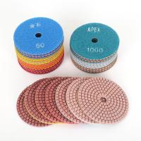 5PCS/Set 4 Inch 100mm Red Diamond Wet Polishing Pads Kit For Granite Stone Concrete Marble Polishing Use Grinding Discs Set