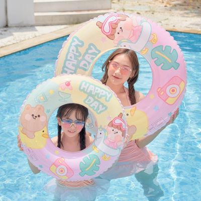 Rooxin Baby Swimming Ring Inflatable Pool Floats Swimming Circle Rubber Ring for Teenagers Summer Beach Party Toys Water Play