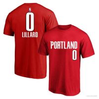 Nba Trailblazer Lillard T-shirt Short Sleeve Sports Top Round Neck Training Dress Unisex a Size