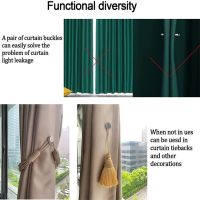 【cw】 Nail Free Magnetic Curtain Clip Durable Button For Home Hotel