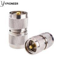 YPioneer C20051 UHF Male to Male PL-259 PL259 Connector 2PCS RF Coax Coaxial Adapter for CB Ham Radio Antenna SWR Meter