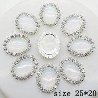 (Rui baoG)ขาย Limited Edition 10ชิ้น25x20มิลลิเมตรรูปไข่อุปกรณ์เครื่องประดับ Diy แผ่น Rhinestone เชิญงานแต่งงานอุปกรณ์เสื้อผ้า