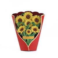 Paper Up Cards Sunflowers Flower Bouquet 3D Up Greeting Cards For Mom Mothers Day Greeting Cards All Occasions