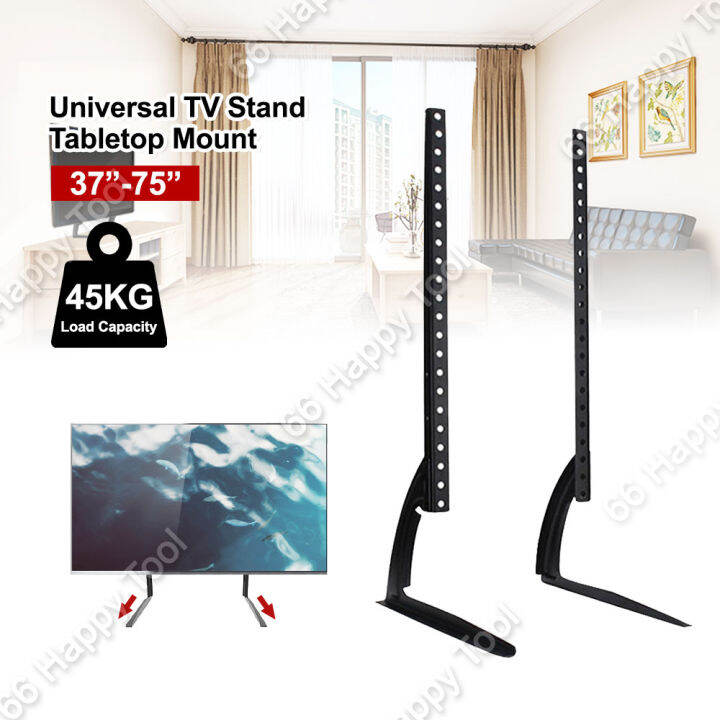 3775 Inch Universal TV Stand Tabletop Mount Max 45KG Adjustable Leg