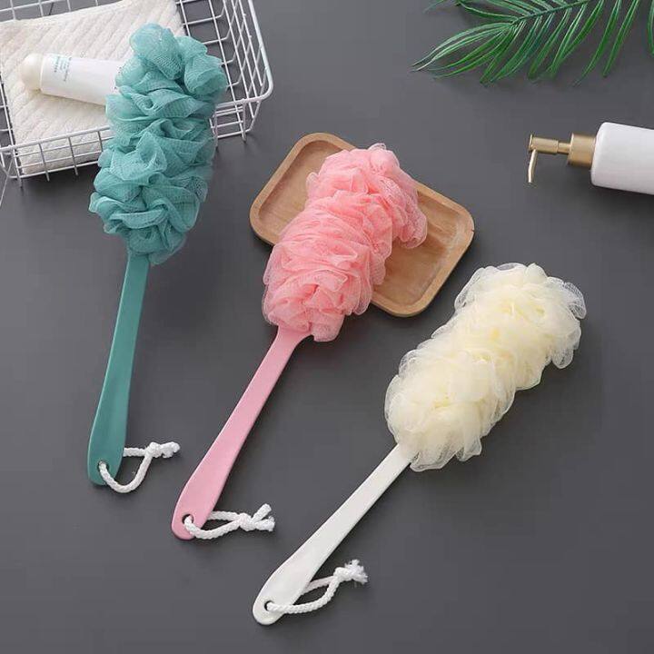 1pc Long Handled Bathtub Brush With Sponge Scrub, Suitable For Bathroom  Cleaning