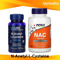 Now Foods NAC With Selenium &amp; Molybdenum 600 mg / Life Extension NAC 600 mg N-Acetyl-L-Cysteine 600 mg อาหารเสริมสำหรับผิว (โปรดอ่านก่อนซื้อ)