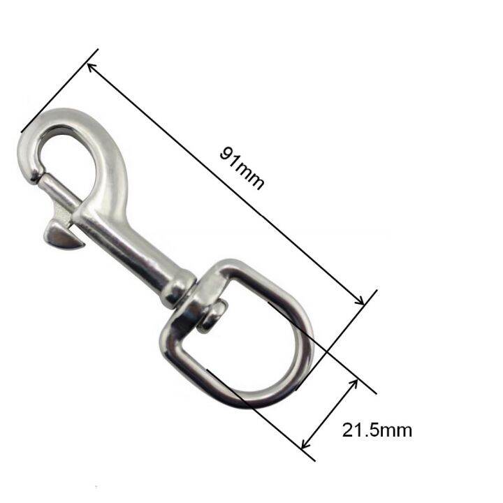 5pcs-316-stainless-steel-91mm-clasps-lobster-swivel-trigger-clips-snap-hook-heavy-duty-swivel-snap-hook