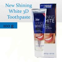 ร้าน Aike Korea Whitening toothpaste ยาสีฟันฟันขาว Kerasys Dental Clinic 2080 New Shining White 3D Toothpaste 100g