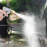 Pressure Spray Gunn Garden Watering Showering Metal Hose Nozzle Sprinkler Car Window Cleaning Washing 【hot】