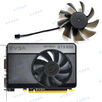 พัดลมการ์ดจอ GTX650 GTX650TI EVGA ของแท้พัดลมเอเวอร์โฟลว์ T128015SH 2ขาอินเทอร์เฟซ Gratis Ongkir การรับประกันเป็นเวลาหนึ่งปี