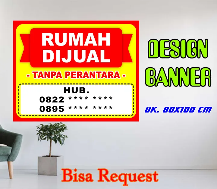 Banner Spanduk Rumah Dijual | Lazada Indonesia