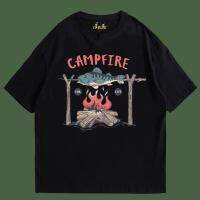 (พร้อมส่งเสื้อเฮีย) เสื้อ FISH CAMPING ผ้านิ่มใส่สบาย cotton 100%