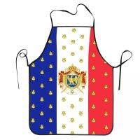 Royal Standard Napoleon France Flag Apron for Men Women Adult Chef Cooking Kitchen French Empire Coat Of Arms Tablier Cuisine