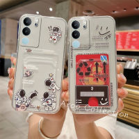 เคสโทรศัพท์ VIVOV29 VIVO V29e V29 Pro 5G เคส Phone Case คลาสสิกนักบินอวกาศการ์ตูนปลอกป้องกันเลนส์นิ่มโปร่งใสหลังฝาปิดมีที่ใส่บัตร2023