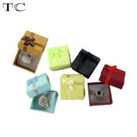 ♙ New 1PC 5x5cm High Quality Jewelry Organizer Box Rings Storage Box Small Gift Box For Rings Earrings 6 Colors