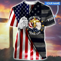 flag a country (สต็อกเพียงพอ) in God T-shirt 3D Print Hot T-shirtคุณภาพสูง size:S-5XL