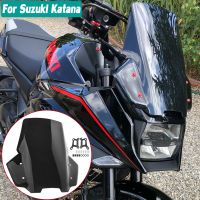 กระจกบังลมการท่องเที่ยวทางมอเตอร์ไซด์กระจกหน้ารถซูซูกิ Katana GSX-S 1000 S GSXS 1000 S 2019 2020 2021 2022 GSX-ที่เบนทางลม S1000S