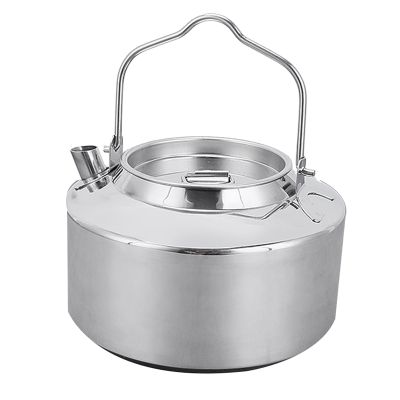 1.2L Stainless Steel Outdoor Camping Kettle Camping Kettle Stainless Steel Camping Kettle Outdoor Teapot for Hiking Backpacking Picnic
