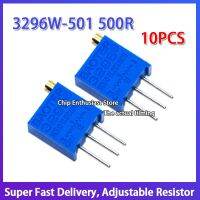 10PCS 3296W-501 500R Top Adjustment Multi Turn Precision Adjustable 3296W Adjustable Resistor