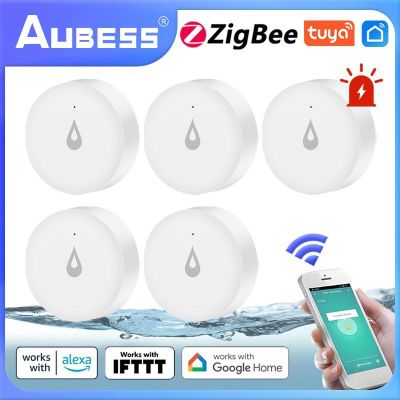 ZigBee TUYA Water Leak Detector Flood Immersion Sensor Tank Full Water Linkage Alarm Smart Life APP Remote Monitor Home Security