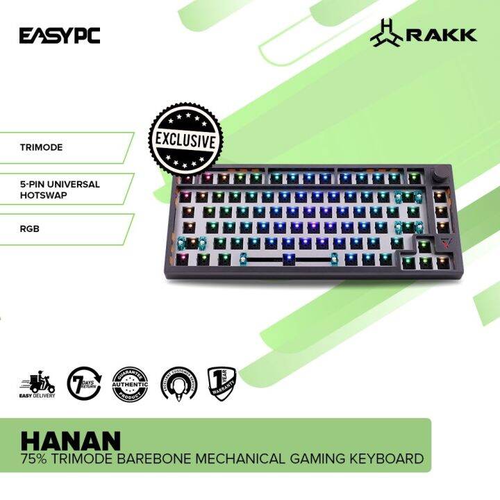 EasyPC RAKK HANAN 75 81 Keys Gasketmount Mechanical Keyboard Bundles