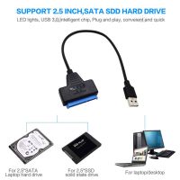 USB 3.0 2.0 SATA 3สาย Sata เป็น USB USB 3.0อะแดปเตอร์ได้ถึง6 Gbps รองรับฮาร์ดดิสก์ SSD ภายนอก2.5นิ้วฮาร์ดไดรฟ์สายเคเบิล III Sata 22ขาเครือข่าย USB ตัวแปลงเครือข่าย USB