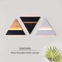 QIBOMEI LED Wall Lamps Indoor Lights For Bedroom Corridor Stairs Bedside Study Room Attic Balcony Fixtures HOME Lusters Lighting