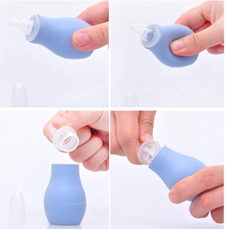 ED shop Silicone Baby Nose Cleaner Pump Infant Sucker Newborn Nasal ...