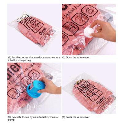 Vacuum Compression Bag Hanging Clothes Storage Bag Clothing Dustproof Cover