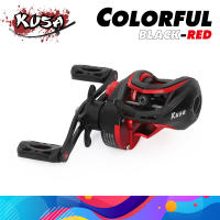 COLORFUL BLACK-RED baitcasting reel รอกเบทคาสติ้ง รอกหยดน้ำ