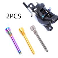 2pcs M4 Titanium Alloy Bicycle Disc Brake Caliper Bolts MTB Bike Screw Repair 2 4N.M Torque Gold/Titanium/Color Bicycle Parts